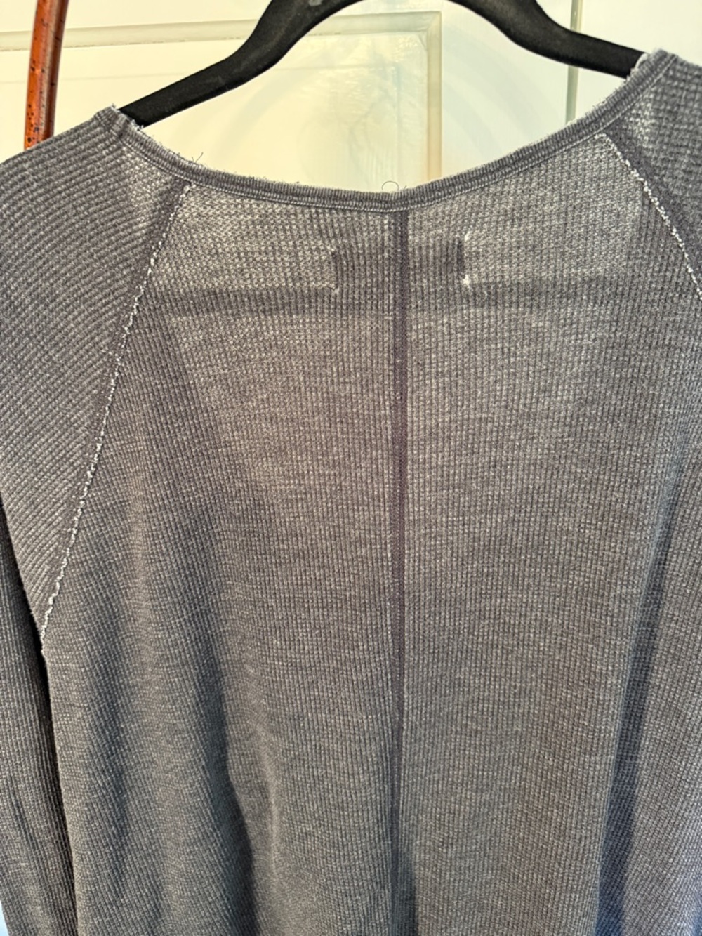 XXL thermal oversized thermal waffle knit lucky brand coastal tunic top - Picture 6 of 10